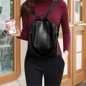 Ayse Backpack Purse for Women Black